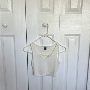 White Crop Top